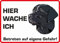 Daged Hier Wache Ich Hund Labrador Aufkleber 23x16 cm Hinweisaufkleber Gartentor Haustür Türschild Wetterfest Abschreckung HU-08