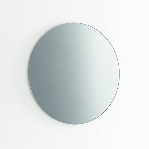 ARHome Runder Spiegel, 60 cm, Dunkelgrau, Runder Wandspiegel, Made in Italy