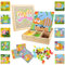 RANJIMA Mosaik Steckspiel, Mosaik Bastelset Kinder, Steckspiel ab 3 4 5 Jahre,Mosaik Steckspiel Pegboard mit 240 Steckperlen 10 Bilder, Montessori Spielzeug Geschenke für Kinder Mädchen Jungen, Garten