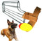 Gcroet 1PC Dog Muzzle Size M Metal Basket Muzzle Breathable Adjustable Wire Muzzle for 15-30kg Medium Large Dog Prevent Biting Barking& Chewing M