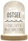 WB wohn trends LED-Glaskuppel, Ostsee Liebe Luft Meeresrauschen, 16,5x11cm, Glasglocke mit LED-Licht und Holz-Fuß LED-Laterne LED-Lampe mit Text Spruch