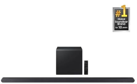 Samsung HW-S800D/ZC Slim Series Soundbar with Wireless Dolby Atmos, 3.1.2Ch Sound, DTS:X, Game Mode pro, Built-in Voice Assistant, Black Color [Canada Version] (2024)