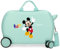 Disney Il bagaglio a mano Mickey Fun with Friends con lucchetto a combinazione laterale e 4 ruote è realizzato in ABS, un materiale rigido e leggero.