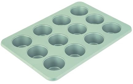 KitchenAid Muffinform für 12 Muffins, antihaftbeschichtet, aluminisierter Stahl, spülmaschinenfest, Pistazie