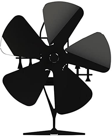 LARUISEE Consumo basso degli accessori di risparmio della sostituzione del fan della stufa della lega di alluminio del ventilatore a 5 pale