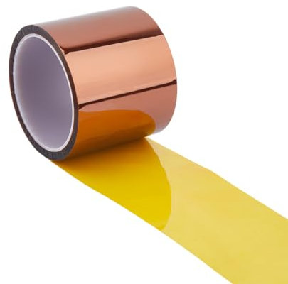 SUPERFINDINGS 80mm X 33m 108ft Hitzeklebeband Hitzebeständiges Klebeband Hochtemperatur Polyimid Klebeband Transferklebeband Hitze Vinyl Thermisches Sublimationspresse Klebeband