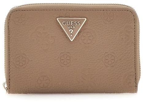 GUESS Cresidia SLG Zip Around Wallet M Dark Taupe