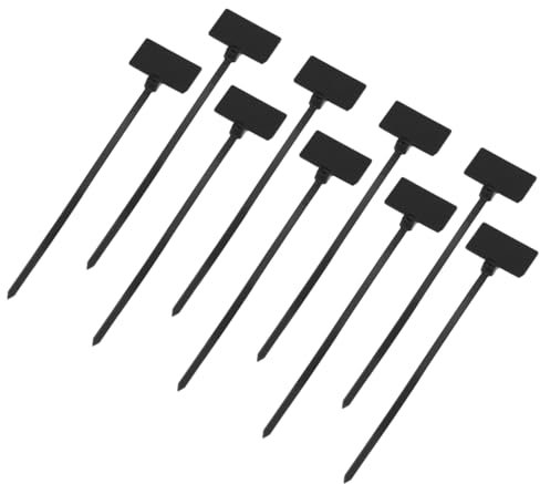 sourcing map 250pcs Marker Cable Zip Ties, 4 Inch Inner Self-Locking Labels Zip Tie Wraps, Tags Wire Ties Straps for Indoor and Outdoor, 3/32,Black