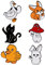 Guador Emaille-Anstecknadeln, 6 Stück Verspielte Anstecker Pin, Tier-Emaille-Brosche, Lustiger Swear Attitude Anime Pins, Lustige Abzeichen, Anstecknadel, Cartoon-Tier-Brosche