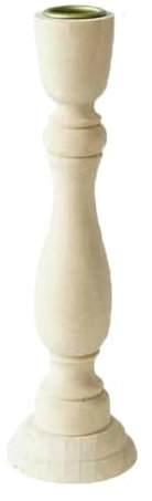 VONCYKI Kerzenständer aus Holz, 3 Größen, Vintage-Stil, Tischkerzenhalter, Hochzeit, Zuhause, Esszimmer, Schreibtischdekoration, Holz-Kerzenständer, Kandelaber (20 x 5 cm)