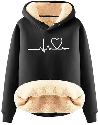 Damen Winter A Samt gepolsterte warme Strickjacke Sorbet Kapuzen Sweatshirt Jacke Gelber Hoodie