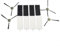 BlesConi Kit de filtro de repuesto y cepillo lateral para aspiradora robótica Lefant M200 M201 M501 T700, compatible con M520M M571 T800 Series (A)
