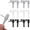 6 Sets Charger Cable Protector, Silicone Non-Slip Cord Savers Durable Charger End Cord Protector Compatible with Apple MacBook Laptop for Home Wrap Accessories（Grey, White, Black）