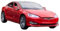 1 32 Für Tesla Model S Legierung Automodell Metallspielzeugfahrzeuge Sound Light Collection Autospielzeug Druckgussmodelle Motorfahrzeuge(Rot)