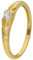 GLIZZ Gold-Ring für Damen und Herren Gold 333/8K mit Zirkonia traumhaftes Schmuckstück für Frauen, zauberhaftes Accessoire GL8734 Ringgröße 58/18,5