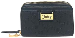 Juicy Couture Damen Medium Double Zip Around Wallet, Miss Juicy Lakritz, Einheitsgröße, Modern