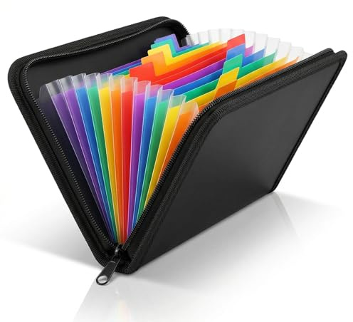 Porte Document A6, Trieur A6, Enveloppe Budget, Pochette Budget, Classeur Budget Francais, Pour Chèques Factures Reçus Billets, pour le voyage, le bureau, l'école, Accordéon Classeur