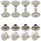 GETMORE Parts Hohlnieten Doppelkopf, Doppelhohlnieten, Doppel-Niet, Stahl, zweiteilig - ab 100 Stück, Silber vernickelt, 12 mm