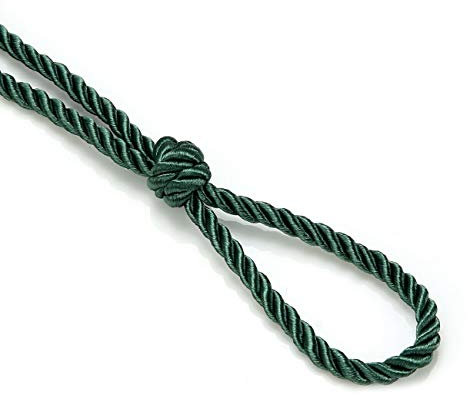 6mm Silky Barley Twist Cord Rope Braid 3 Ply & Matching 16mm Flanged Insertion Piping Furnishing Upholstery Crafts Trimming,36 Colors. High Strength, Neotrims. 5 Yards, Old Pine Green (Cord)