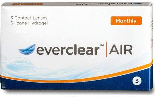 Everclear Air Monatslinsen weich, Silikon-Hydrogel, 3 Stück / BC 8.7 / DIA 14.0 / -6.00 Dioptrien