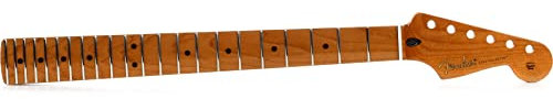 Fender Roasted Maple Stratocaster® Neck, 22 Jumbo Frets, 12, Maple, Flat Oval Shape