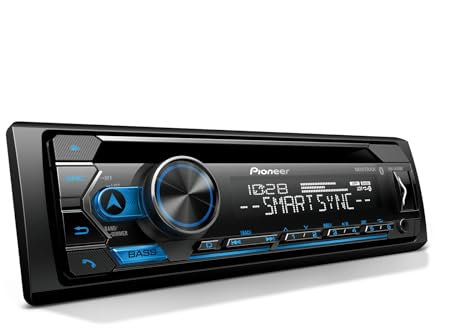Pioneer Receptor de CD Negro con Bluetooth Integrado