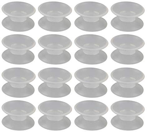 HALJIA - Ventose a Doppia Faccia, in Silicone, per Acquario, Acquario, Acquario, Acquario, Ventose per Finestra, Ventose per Finestra, in Vetro, Colore: Trasparente
