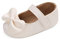 LACOFIA Scarpe Bowknot Primi Passi per Bambina Ballerine Neonata con Suola Morbida Antiscivolo Bianco 6-12 Mesi
