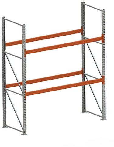 Meta Palettenregal - Schwerlastregal - 3300x2700x1100 mm Fachlast 2405 Kg - 3 Ebenen - 9 Stellplätze