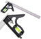 Kombinationswinkel 300mm, XiXiRan Professionelle Messwerkzeuge Combination Angle Set, Precision Stainless Steel Ruler, Winkel Lineal mit Anschlag Wasserwaage, Abnehmbares Kombinationslineal