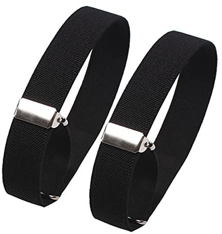 Happyupcity 1 Paar elastische, verstellbare Armstulpen, rutschfeste Hemd-Strumpfband-Halter, Halterungen, Strumpfbänder für Damen und Herren