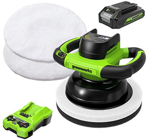 Greenworks 24V 10“ Buffer, 2.0Ah Battery and 2A Charger