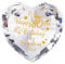 Ornalrist Glass 80th Birthday Gifts for Women, Heart Crystal Keepsake Engraved with Golden Blessings Happy 80 Years Birthday and Fabulous Presents For Grandma and Friends