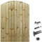 Bespoke Custom Made to Measure Wooden Garden Gate/Tongue & Groove Arch Top[6ft Tall (180cm),Upto 1200mm Wide,Ring Latch]