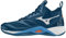 Mizuno Unisex Wave Momentum 2 Mid Volleyballschuhe, Darkdenim White Scarletibi, 47 EU