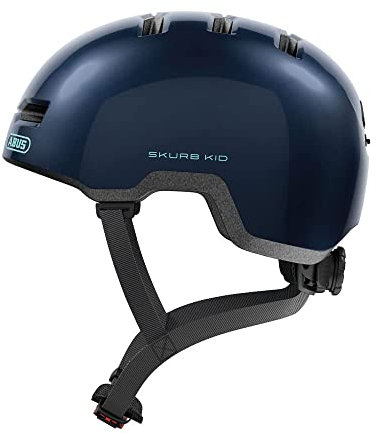 ABUS Casque pour enfants Skurb Kid - casque de vélo robuste au look skater avec de la place pour une tresse et des designs variés - pour filles et garçons