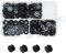MABAHON 80pcs tornillos Chicago,M5x4mm remaches de tornillo,remaches para cuero,Tornillo Chicago Remache,para cinturón de cuero,libro de recortes,encuadernación(negro oscuro)