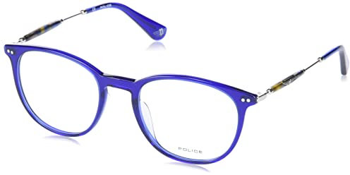 Police Unisex VPLE99 Sunglasses, Transp.Blue, 51
