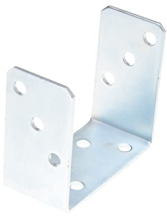 Aqbau® U‑Pfostenträger 140 mm zum Aufschrauben – feuerverzinkt, 4 mm Stahl Pfostenträger U-Form Pfostenhalter, Pfostenträger für Holzbau, Ideal für Terrassen, Carports