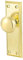 newliplace 2 Pack Vintage Single Sided Dummy Door Knobs Interior, Antique Long Plate Dummy Door Knobs in Polished Brass