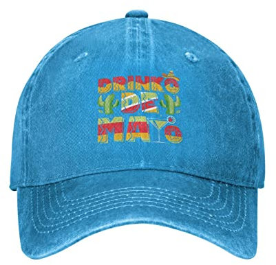 IUBBKI Cinco De Mayo Hut Mütze Drinkos De Mayo Cap Herren Papa Hut Modische Mütze