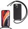 SLWYF Compatible with iPhone 15 Pro Crossbody Lanyard Case, Liquid Silicone Protective Phone Case with Strap Adjustable Neck Cord Necklace Soft Cover for iPhone 15 Pro, Black