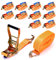 maXpeedingrods 10 Stück 8m Spanngurte mit Ratsche 5000kg Spanngurte mit Haken 50mm für die professionelle Ladungssicherung Zurrgurte LKW Anhänger Orange