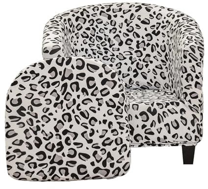 JUNLEBUYI Sesselschoner Sesselüberwurf Mit Elastisch Stretch Husse, Club Chair Schonbezug Sofabezug 2-teiliger Sesselbezug Sesselhusse Für Clubsessel Loungesessel Cocktailsessel (32#)