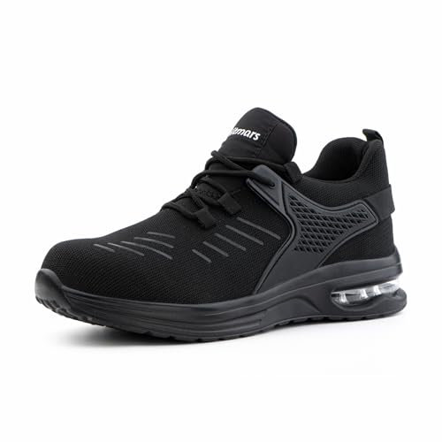 Hitmars Arbeitsschuhe Herren Sicherheitsschuhe Herren Damen Stahlkappenschuhe Küche Arbeitsschutzschuhe Schwarz 2 42 EU