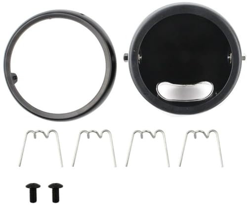 arlote 5-3/4 5,75 Motorrad Scheinwerfer GehäUse Eimer für Motorrad ZubehöR Schwarz