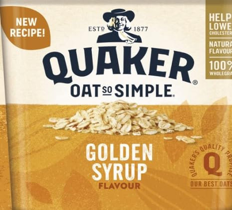 16 x Oat So Simple Golden Syrup Sachets 36g Balanced Diet And Healthy Lifestyle Delicious Tasty And Twisty