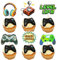 Ephlyn 36Pcs Video Game Cupcake Toppers Assembled Game On Controllers Cupcake Picks GamePad Cake Decorations for Game Theme Baby Shower Birthday Anniversary Party Decorations Supplies