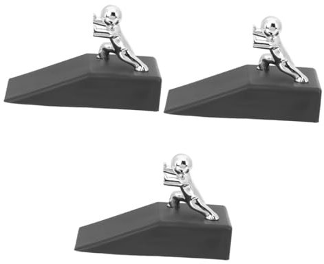 NUOBESTY 3pcs Kung Fu Boy Blocking The Door Bumper Door Wind Stopper Mini Decor Wedges Door Gaps Car Door Protector Door Stop Jammers Door Stopper Door Block Wedges Buffer Door Stops Metal