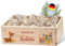 Lilleta ® Personalisierte Adventskiste - Adventskalender 2024 aus Holz mit Namen - Weihnachtskalender für Kinder & Erwachsene (Rudolf + Freundebande)